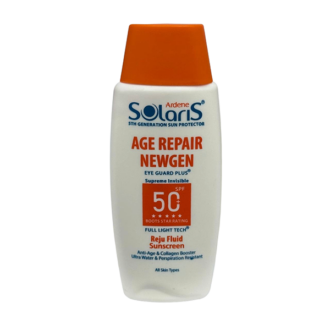 ضد آفتاب ضد چروک سولاریس Age Repair Newgen SPF 50 با فینیش مات، محافظت بالا در برابر اشعه‌های UVA و UVB، مناسب پیشگیری از پیری زودرس پوست