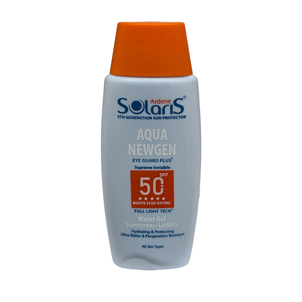 ardene-solaris-aqua-newgen-spf50-sunscreen-lotion1 ضد آفتاب آکوا سولاریس آردن SPF 50+ با فرمولاسیون سبک و آبرسان، محافظت بالا در برابر اشعههای UVA و UVB مناسب استفاده روزانه