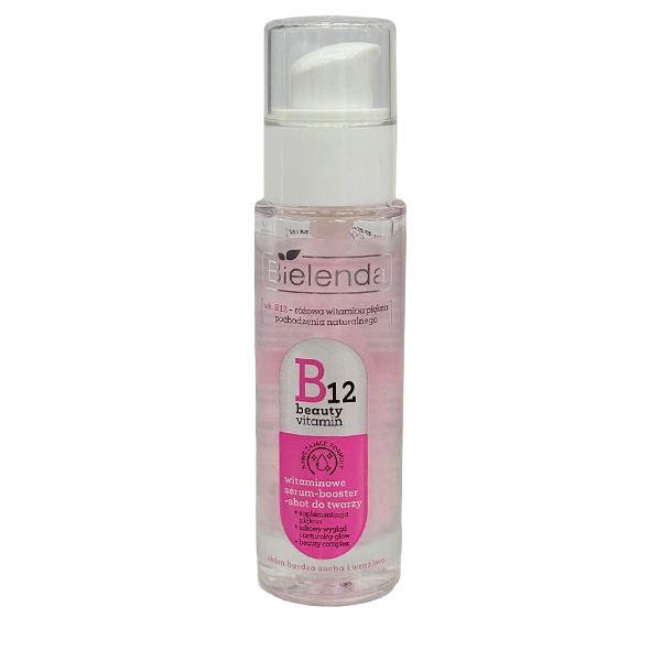 bielenda-b12-beauty-vitamin-serum-booster-shot سرم بوستر ویتامین B12 بیلندا، آبرسان و تقویتکننده پوست صورت، مناسب افزایش شادابی، لطافت و حفظ رطوبت انواع پوست