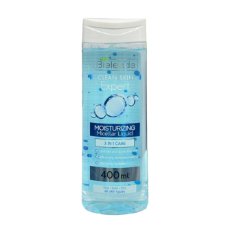 میسلار واتر آبرسان بیلندا Clean Skin Expert حجم 400 میلی‌لیتر، پاک‌کننده آرایش، مرطوب‌کننده و مناسب انواع پوست به‌ویژه پوست خشک و حساس