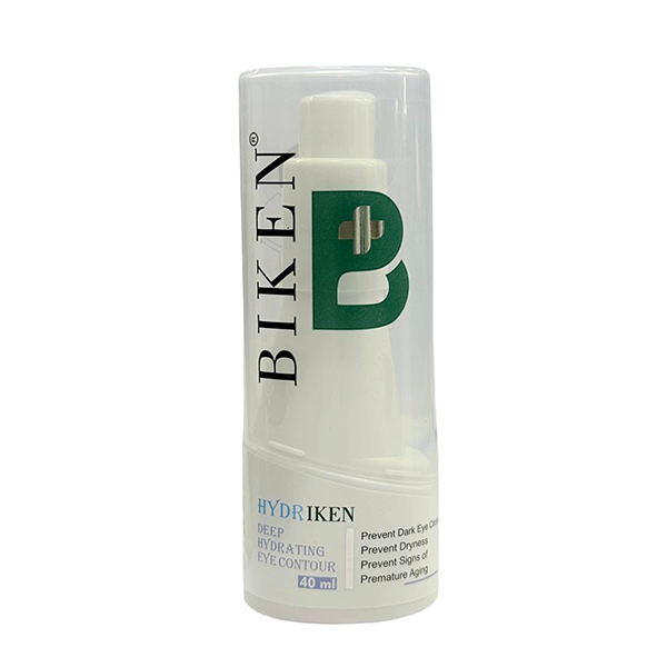 biken-hydriken-deep-hydrating-eye-contour-serum-40ml1 سرم دور چشم آبرسان عمیق هیدرایکن بیکن 40 میلیلیتر، حاوی هیالورونیک اسید، مناسب انواع پوست، کمک به آبرسانی عمیق، کاهش خطوط ریز ناشی از خشکی و افزایش لطافت پوست دور چشم.