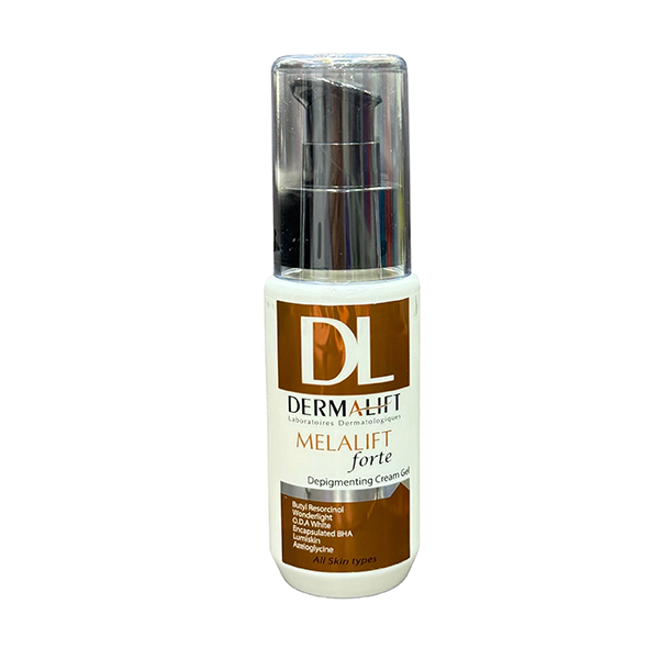 dermalift-melalift-forte-depigmenting-cream-gel کرم ژل روشنکننده ملالیفت فورته درمالیفت مناسب انواع پوست، حاوی Butyl Resorcinol، Wonderlight، O.D.A White، Lumiskin، Azeloglycine و Encapsulated BHA برای کمک به کاهش ظاهر لکهای تیره و افزایش شفافیت پوست
