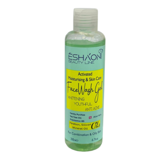 ژل شستشوی ایشونی بیوتی لاین Activated Moisturising & Skin Care حجم 200 میلی‌لیتر، مناسب پوست مختلط و چرب، پاک‌کننده و آبرسان پوست