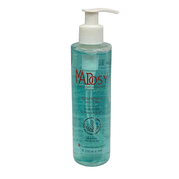madosy-essentials-purifying-cleansing-gel-normal-dry-skin1 ژل شستشوی ملایم و پاککننده مادوسی Essentials Purifying Cleansing Gel بدون سولفات مناسب پوست نرمال تا خشک برای پاکسازی و حفظ رطوبت پوست`