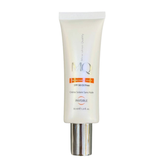 کرم ضد آفتاب بی‌رنگ ام کیو SPF 50 مناسب انواع پوست با محافظت بالا در برابر اشعه UVA و UVB و بافت سبک بدون ایجاد سفیدک