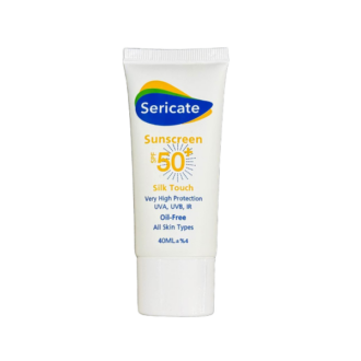 کرم ضد آفتاب سیلک تاچ سری کیت SPF 50 حجم 40 میلی‌لیتر با بافت سبک و ابریشمی، محافظت بالا در برابر اشعه‌های UVA و UVB، مناسب انواع پوست.