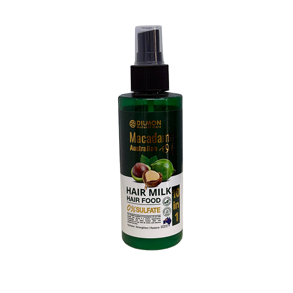 dilmon-macadamia-hair-milk ماسک مو میلک دیلمونMacadamia بدون سولفات برای موهای خشک و آسیب دیده