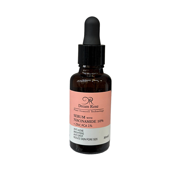 dream-rose-niacinamide-10-zinc-pca-1-serum-30ml سرم نیاسینامید 10 درصد دریم رز حاوی زینک PCA 1 درصد، مناسب پوست چرب و مستعد جوش، کمک به کاهش منافذ و لکهای پوستی