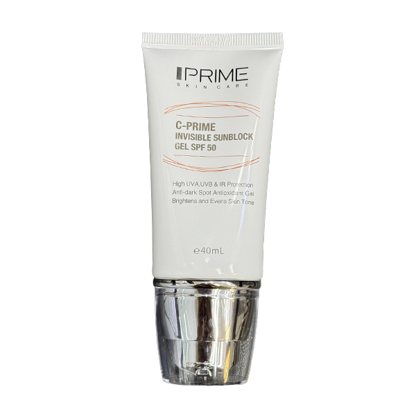 ژل ضدآفتاب بی‌رنگ پرایم C-Prime SPF 50 با بافت ژلی و محافظت بالا