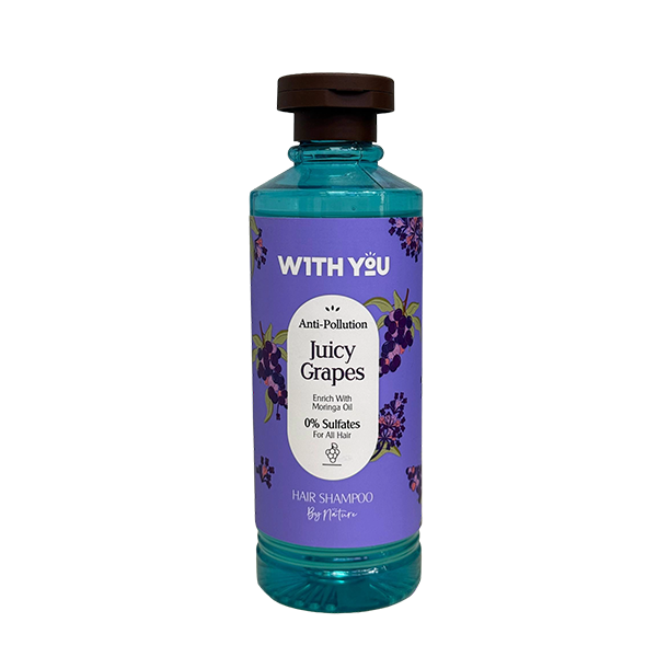with-you-anti-pollution-juicy-grapes-shampoo شامپو مو With You ضدآلودگی | انگور آبدار و روغن مورینگا، بدون سولفات