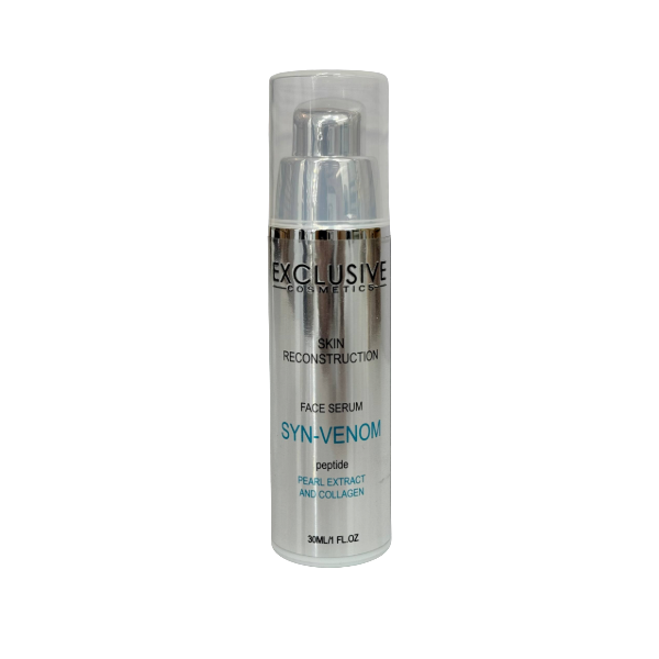 exclusive-Cosmetics-Syn-Venom-Peptide-Face-Serum سرم بازسازیکننده پوست اکسکلوسیو Syn-Venom Peptide حاوی عصاره مروارید و کلاژن ۳۰ میلیلیتر
